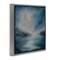 Stupell Industries Blue Hour Abstract Landscape Floater Framed Canvas Wall Art Design by Lydia Orange